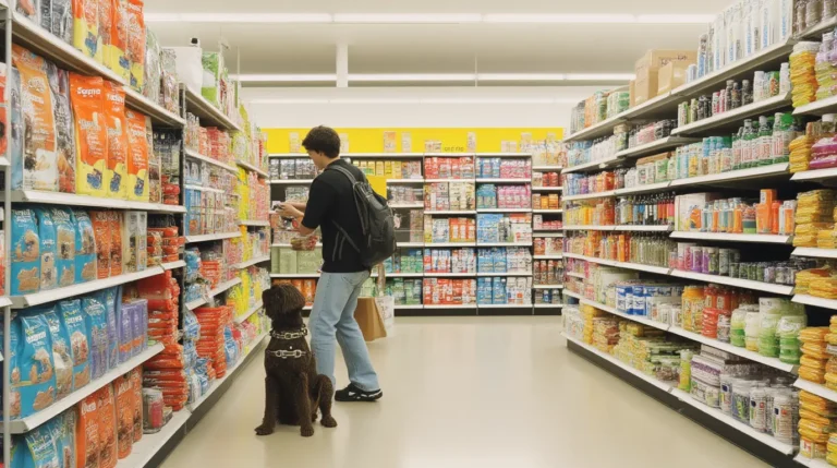 Diamond Naturals Dog Food bags at PetSmart store